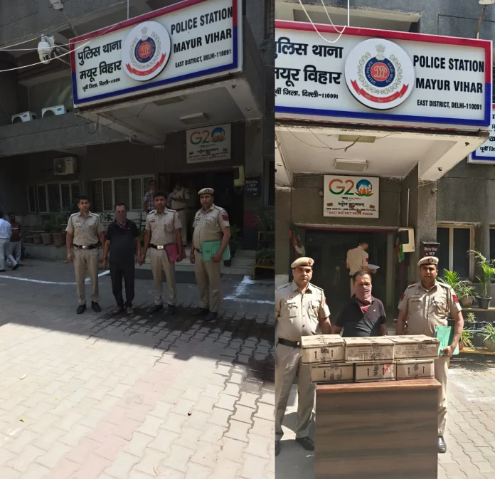 Delhi illicit liquor news, Mayur Vihar police action, illegal liquor seizure