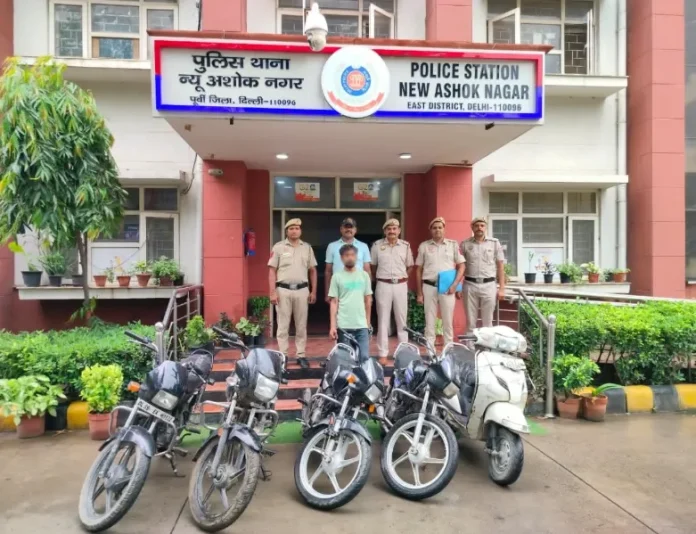 Auto Theft, East Delhi Police, New Ashok Nagar, Vehicle Theft, Delhi Crime